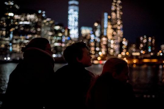 New York City Skyline Lights Sail