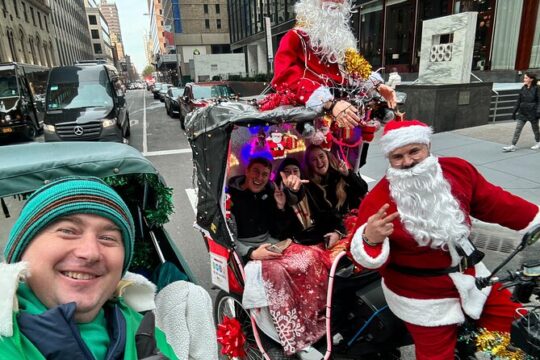 NYC Holiday Lights & Magic Pedicab Tour